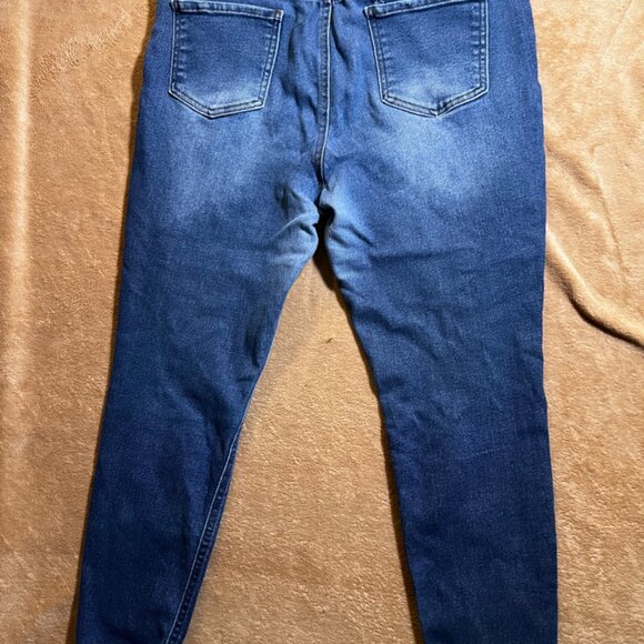 Vanilla Star Highrise Skinny‎ W31/13 Blue Jeans Distressed Stretch Mid Wash (O) - Picture 11 of 11